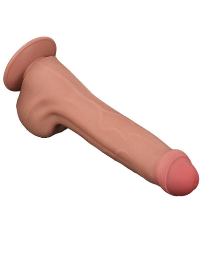 Lovetoy - Dildo -Sliding Skin Dildo - Lengte 29 cm - Lichte Huidskleur-Erotiekvoordeel.nl