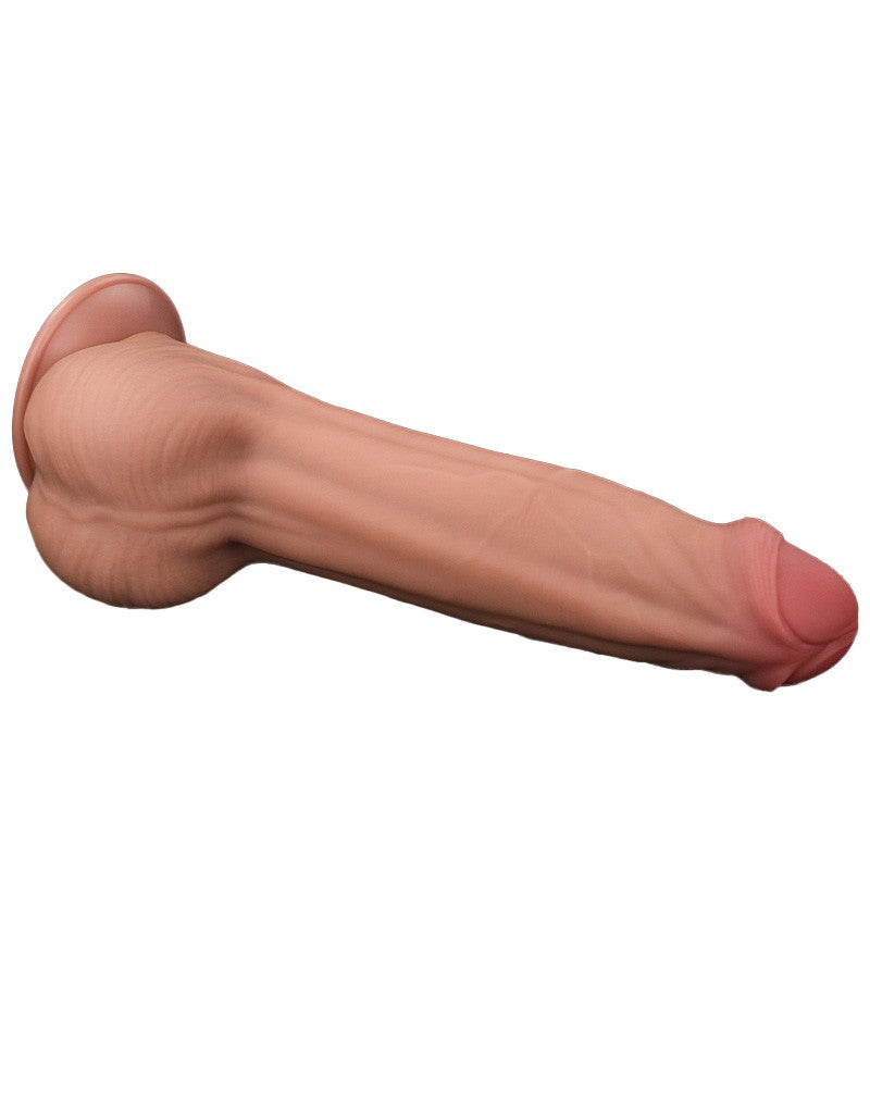 Lovetoy - Dildo -Sliding Skin Dildo - Lengte 29 cm - Lichte Huidskleur-Erotiekvoordeel.nl