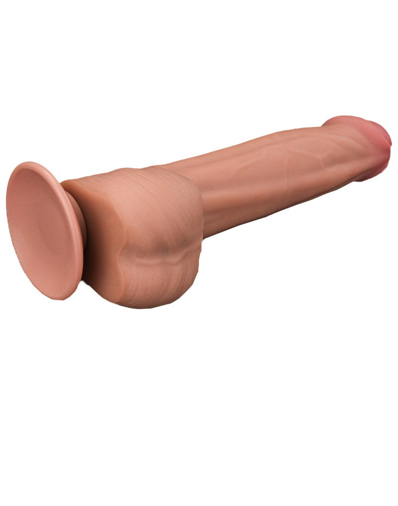 Lovetoy - Dildo -Sliding Skin Dildo - Lengte 29 cm - Lichte Huidskleur-Erotiekvoordeel.nl