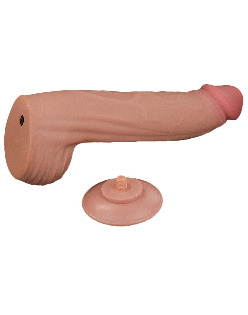 Lovetoy - Dildo -Sliding Skin Dildo - Lengte 31 cm - Lichte Huidskleur-Erotiekvoordeel.nl