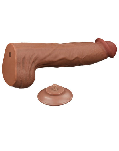 Lovetoy - Dildo -Sliding Skin Dildo - Lengte 36 cm - Bruin-Erotiekvoordeel.nl