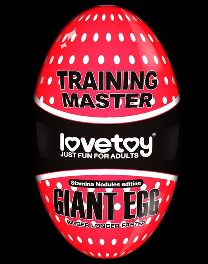 Lovetoy Giant Egg Masturbator Ei - rood-Erotiekvoordeel.nl