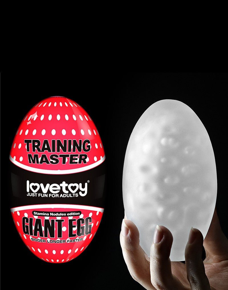 Lovetoy Giant Egg Masturbator Ei - rood-Erotiekvoordeel.nl