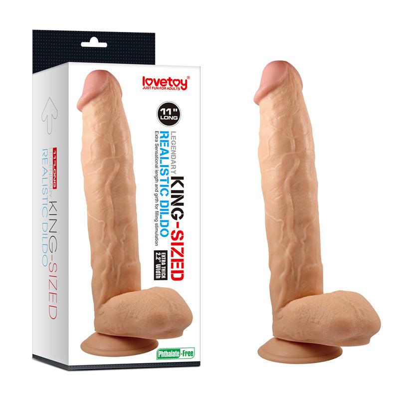 Lovetoy Grote Dildo van 28 cm - Huidskleur - Erotiekvoordeel.nl