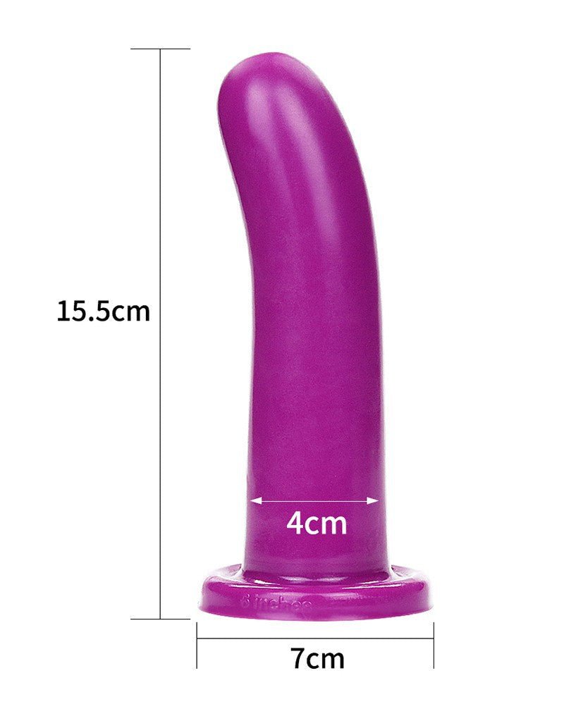 Lovetoy Holy Dong Jelly Dildo van vloeibare siliconen 15.5 cm - paars-Erotiekvoordeel.nl