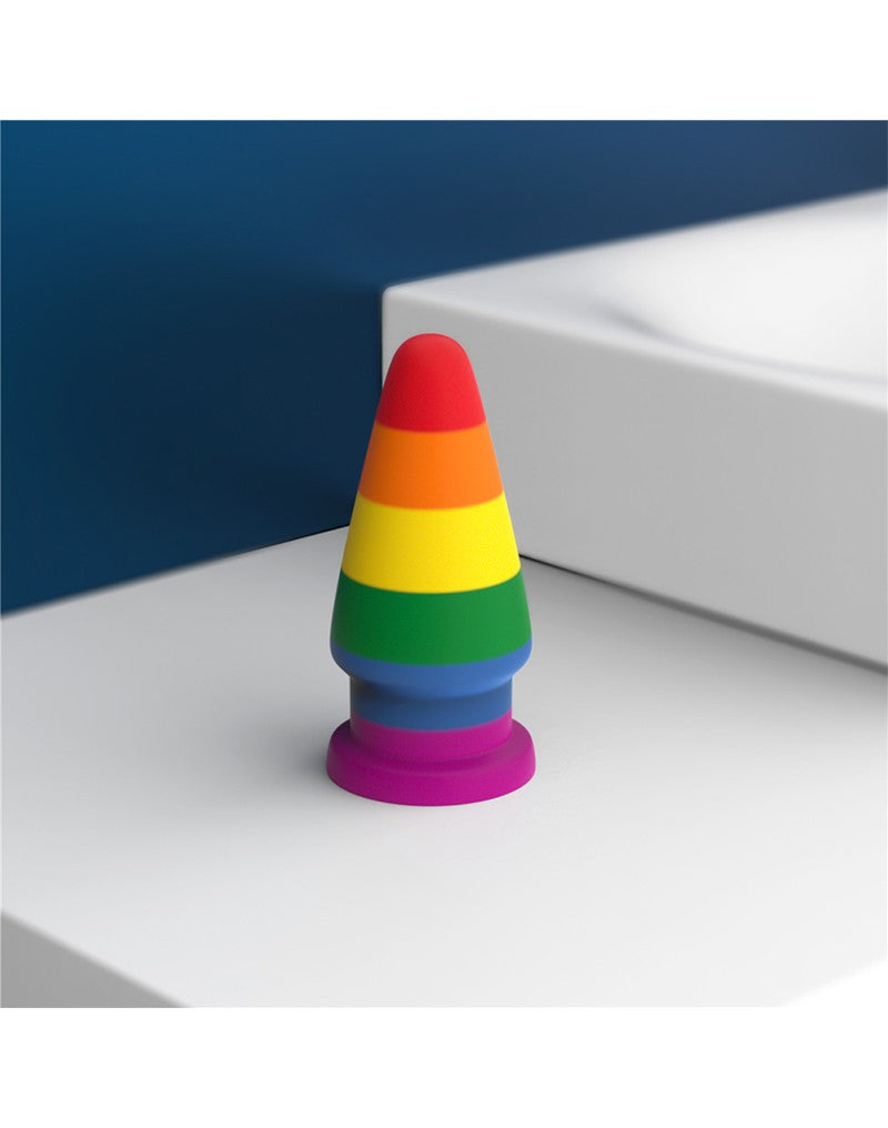 Lovetoy - Rainbow Pride Buttplug 15 cm-Erotiekvoordeel.nl