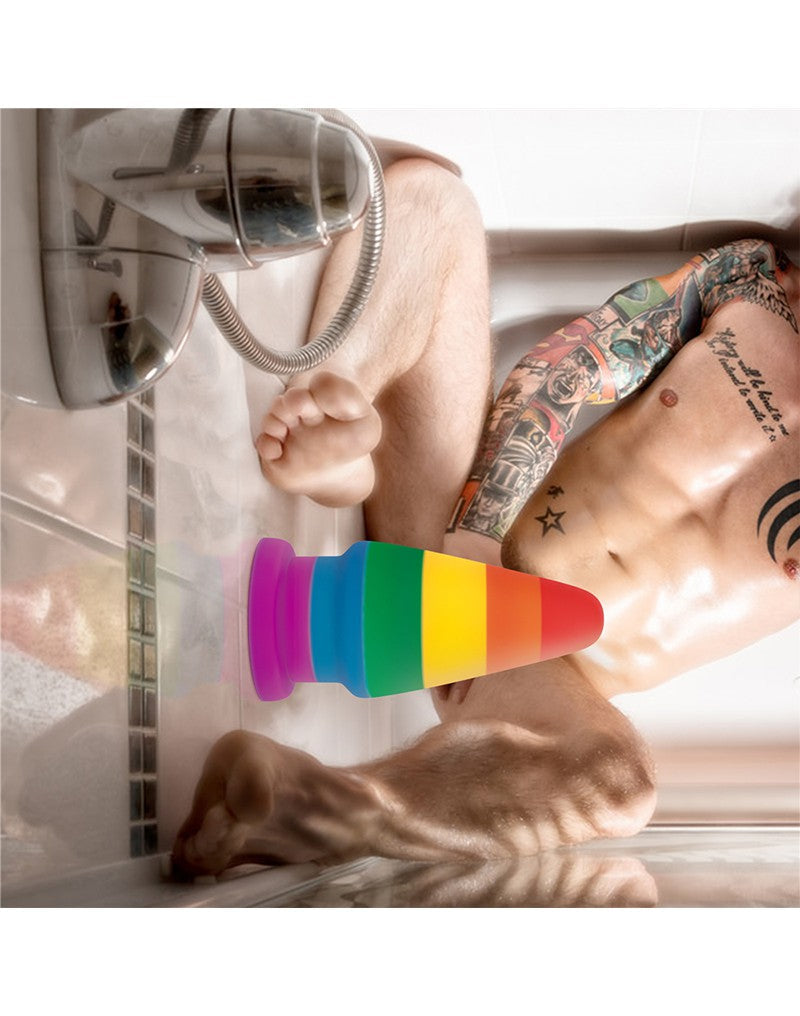 Lovetoy - Rainbow Pride Buttplug 15 cm-Erotiekvoordeel.nl