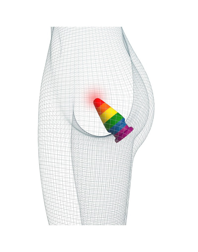 Lovetoy - Rainbow Pride Buttplug 15 cm-Erotiekvoordeel.nl