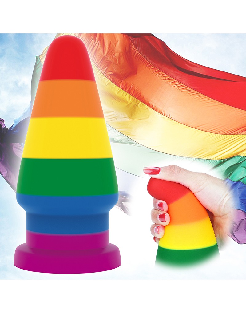 Lovetoy - Rainbow Pride Buttplug 15 cm-Erotiekvoordeel.nl