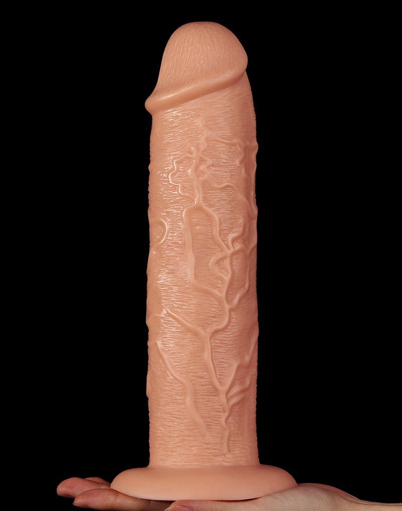 Lovetoy Realistische XXL Vibrerende Dildo 28 cm - lichte huidskleur-Erotiekvoordeel.nl