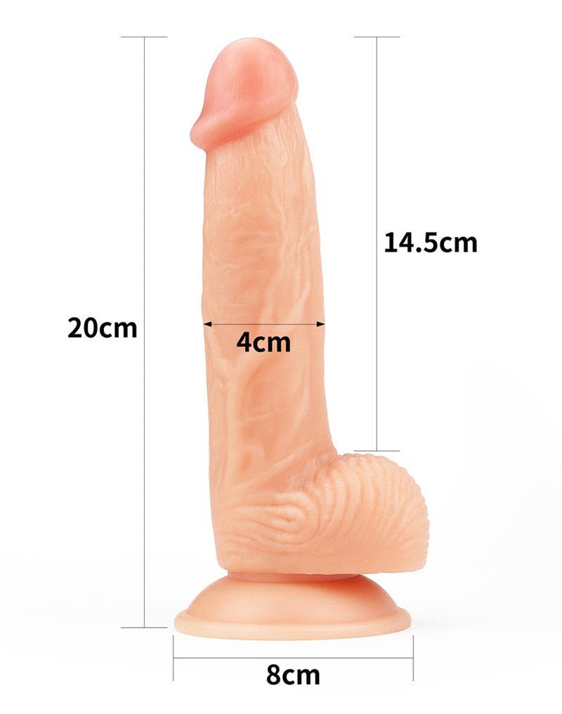 Lovetoy The Ultra Soft Dude Realistische Dildo - 20.5 x 3.5 cm - Erotiekvoordeel.nl