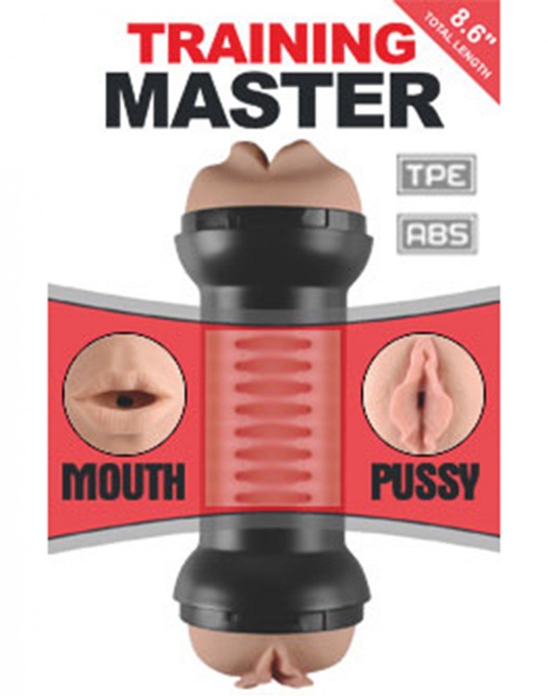 Lovetoy Training Master Dubbele Masturbator Mond en Pussy - Erotiekvoordeel.nl