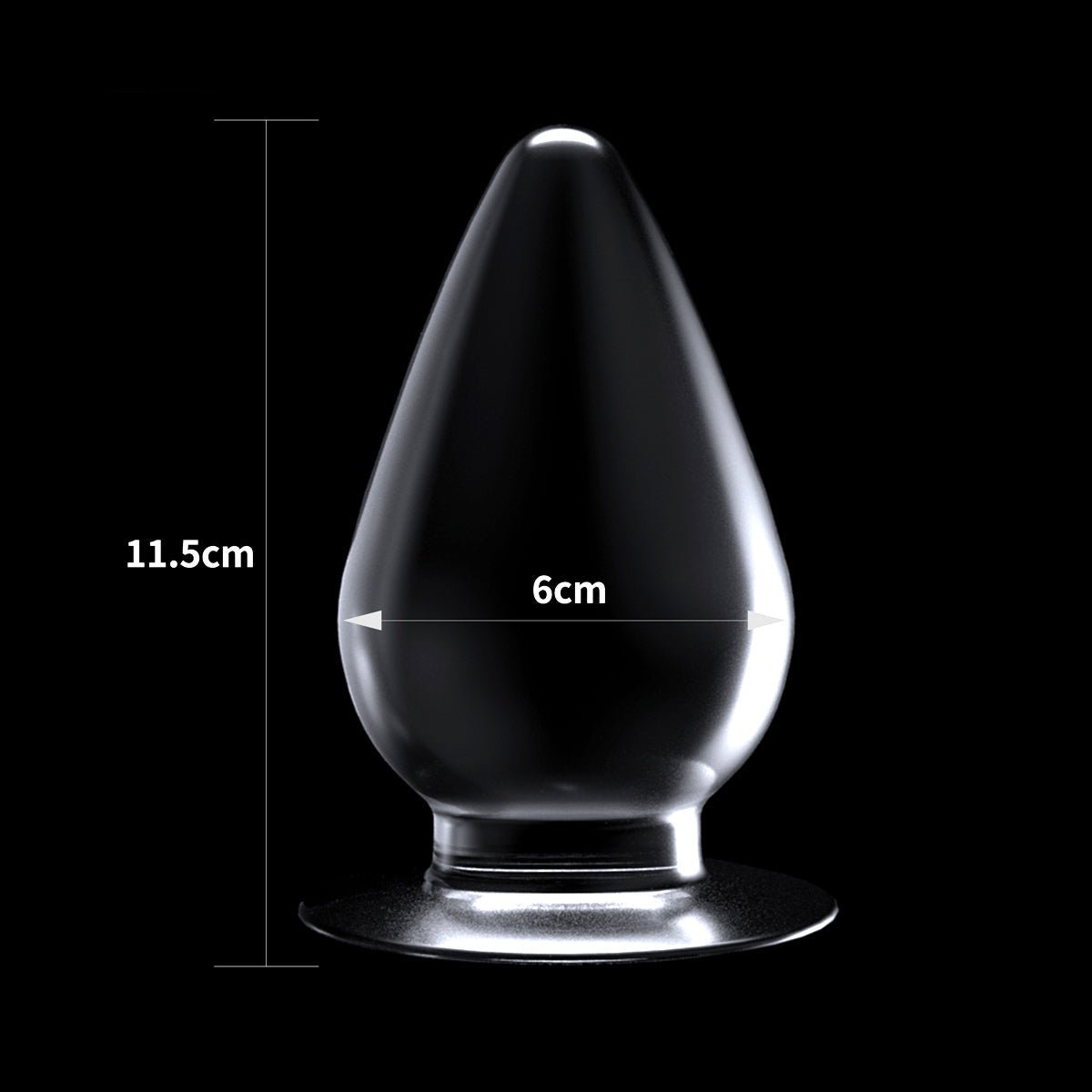 Lovetoy Transparante Buttplug Flawless 11.5 x 6 cm - Erotiekvoordeel.nl