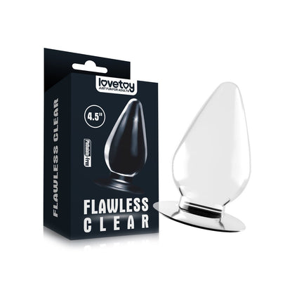 Lovetoy Transparante Buttplug Flawless 11.5 x 6 cm - Erotiekvoordeel.nl