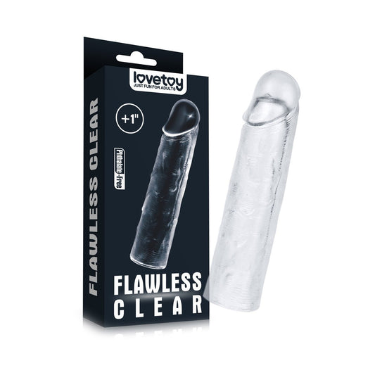 Lovetoy Transparante Penissleeve Flawless 15.5 cm - Erotiekvoordeel.nl