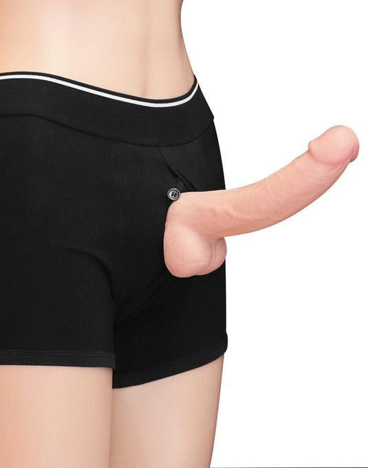 Lovetoy Unisex Strap-on Short - zwart-Erotiekvoordeel.nl