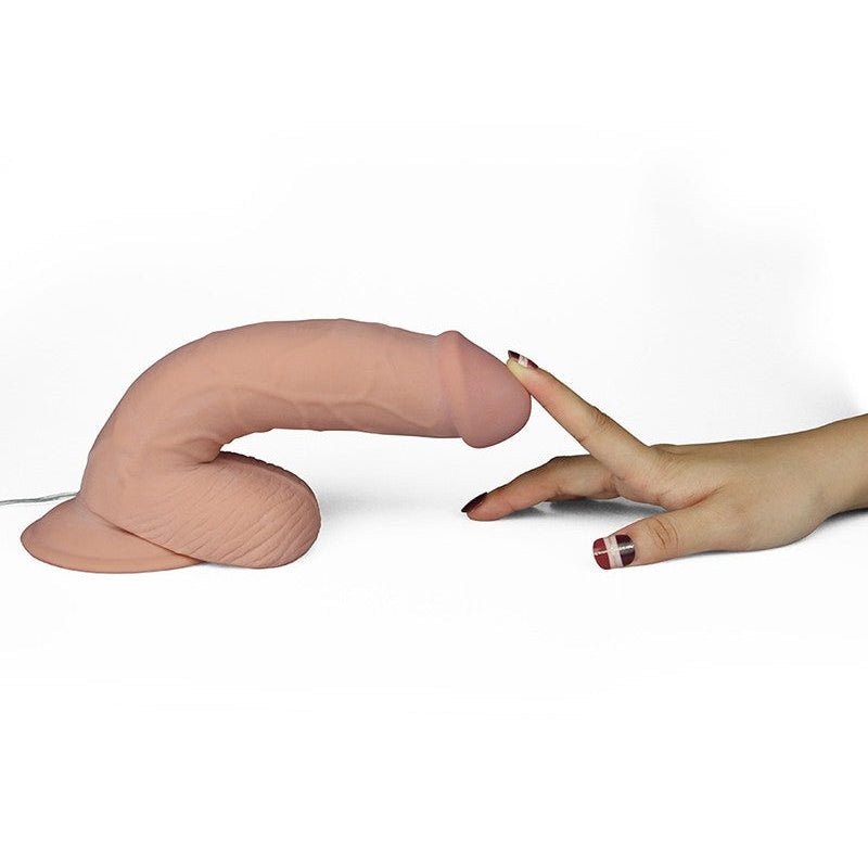 Lovetoy Vibrerende Dildo The Ultra Soft Dude van superzacht materiaal - Erotiekvoordeel.nl