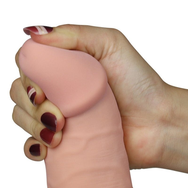 Lovetoy Vibrerende Dildo The Ultra Soft Dude van superzacht materiaal - Erotiekvoordeel.nl