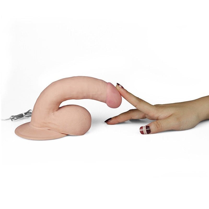 Lovetoy Vibrerende Dildo The Ultra Soft Dude van superzacht materiaal - Erotiekvoordeel.nl