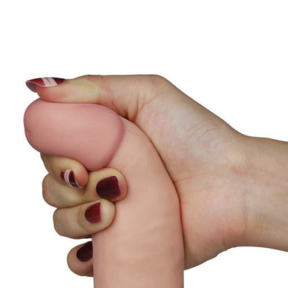 Lovetoy Vibrerende Dildo The Ultra Soft Dude van superzacht materiaal - Erotiekvoordeel.nl