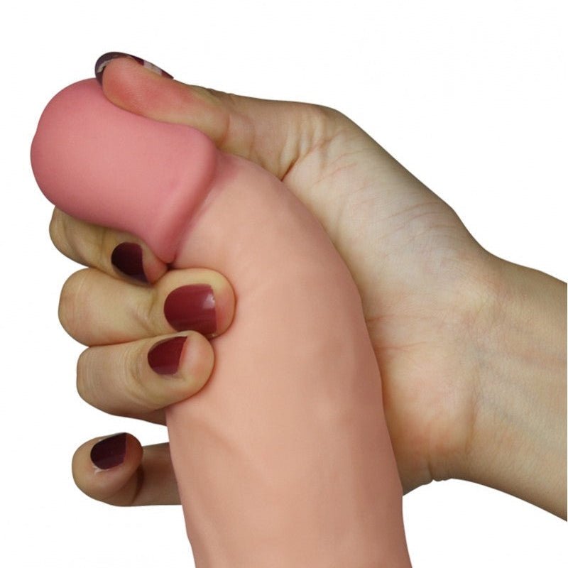 Lovetoy Vibrerende Dildo The Ultra Soft Dude van superzacht materiaal - Erotiekvoordeel.nl