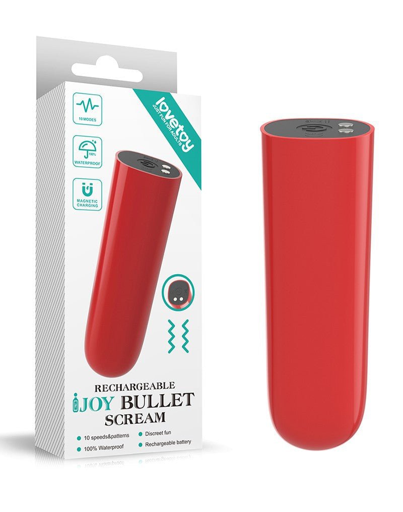 Lovetoy iJoy Bullet Vibrator Scream - rood-Erotiekvoordeel.nl