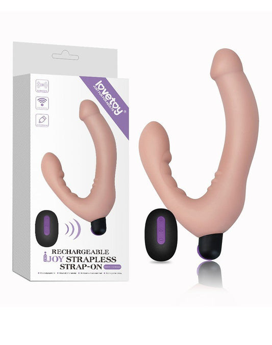 Lovetoy iJoy Dubbele Vibrerende Dildo met afstandsbediening - lichte huidskleur-Erotiekvoordeel.nl