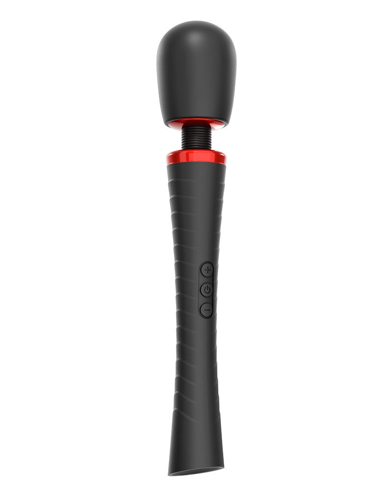 Man.Wand Extreme Powerwand Masturbator en Wand Vibrator met opzetstukken - zwart - Erotiekvoordeel.nl