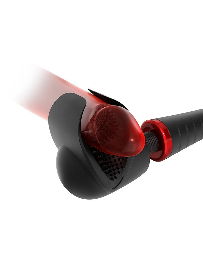 Man.Wand Extreme Powerwand Masturbator en Wand Vibrator met opzetstukken - zwart - Erotiekvoordeel.nl