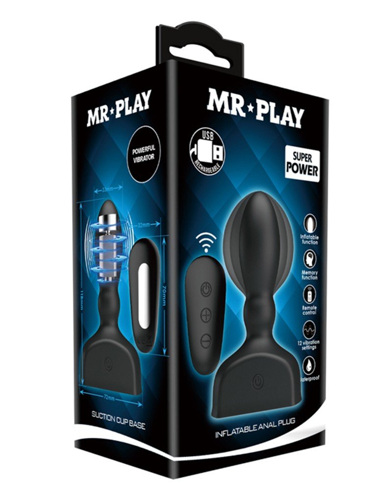 Mr. Play opblaasbare anaal plug - Erotiekvoordeel.nl