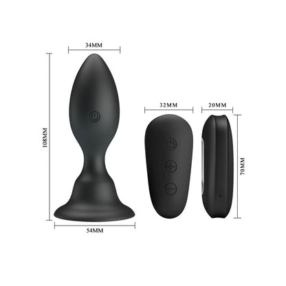 Mr. Play vibrerende anaal plug met afstandsbediening - Classic Buttplug - Erotiekvoordeel.nl