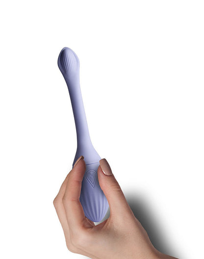 NIYA 1 - Vibrerende Kegel Massager met Afstandsbediening - Lichtblauw-Erotiekvoordeel.nl