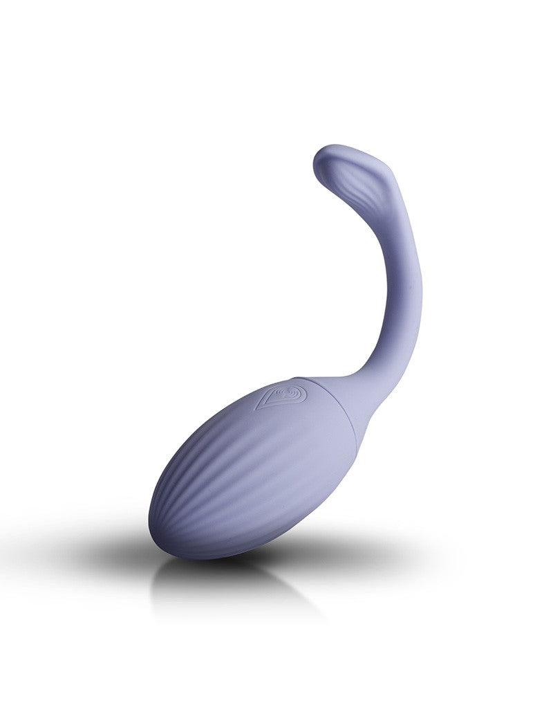 NIYA 1 - Vibrerende Kegel Massager met Afstandsbediening - Lichtblauw-Erotiekvoordeel.nl