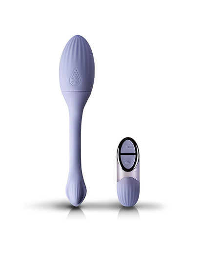 NIYA 1 - Vibrerende Kegel Massager met Afstandsbediening - Lichtblauw-Erotiekvoordeel.nl