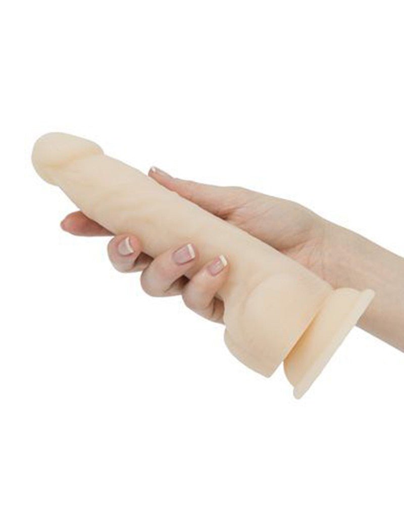 Naked Addiction Roterende en Vibrerende Siliconen Dildo met Zuignap 21,5 cm - Erotiekvoordeel.nl