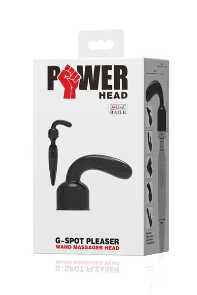 POWER Opzetstuk Wand Vibrator G-spot Pleaser - zwart - Erotiekvoordeel.nl