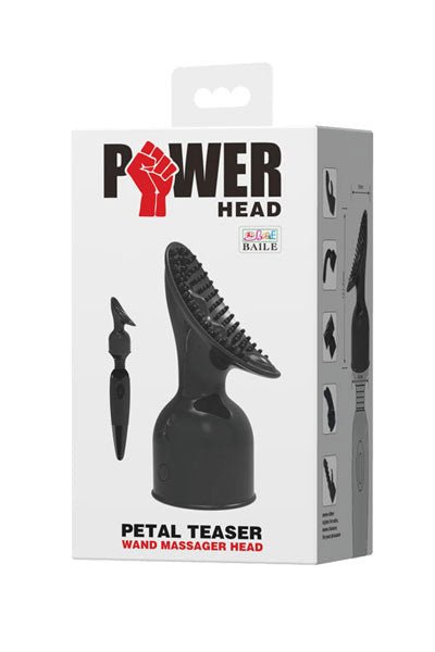 POWER Wand Vibrator Opzetstuk Petal Pleaser - zwart - Erotiekvoordeel.nl