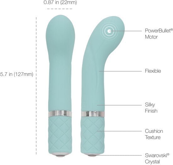 Pillow Talk Oplaadbare Mini Vibrator Racy - mintgroen - Erotiekvoordeel.nl