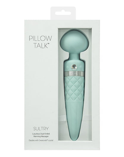 Pillow Talk Sultry Roterende Wand en G-spot Vibrator met verwarmingsfunctie - Lichtblauw - Erotiekvoordeel.nl