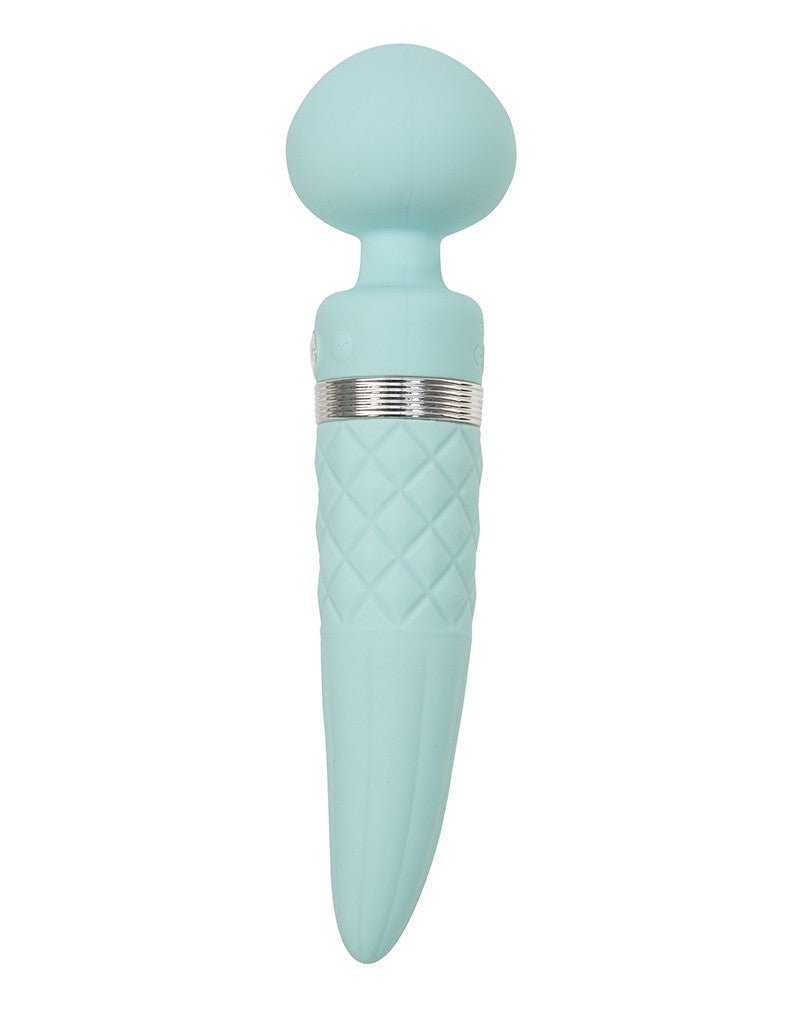 Pillow Talk Sultry Roterende Wand en G-spot Vibrator met verwarmingsfunctie - Lichtblauw - Erotiekvoordeel.nl