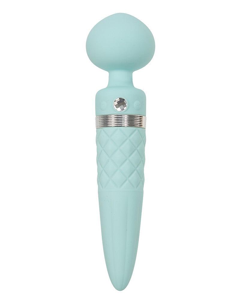 Pillow Talk Sultry Roterende Wand en G-spot Vibrator met verwarmingsfunctie - Lichtblauw - Erotiekvoordeel.nl