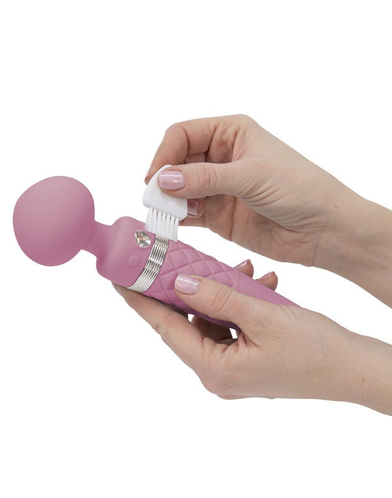 Pillow Talk Sultry Roterende Wand en G-spot Vibrator met verwarmingsfunctie - roze - Erotiekvoordeel.nl