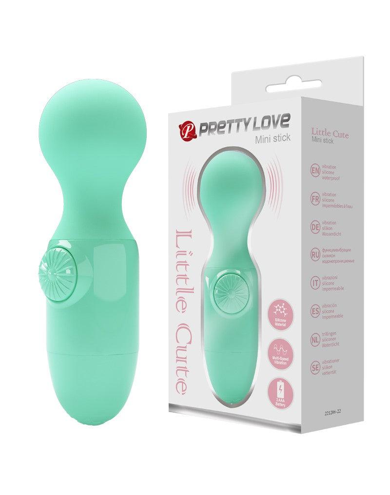 Pretty Love Little Cute - Vibrator - Mini Stick - Mini Wand Vibrator - Groen - Compact, Krachtig en Veelzijdig-Erotiekvoordeel.nl