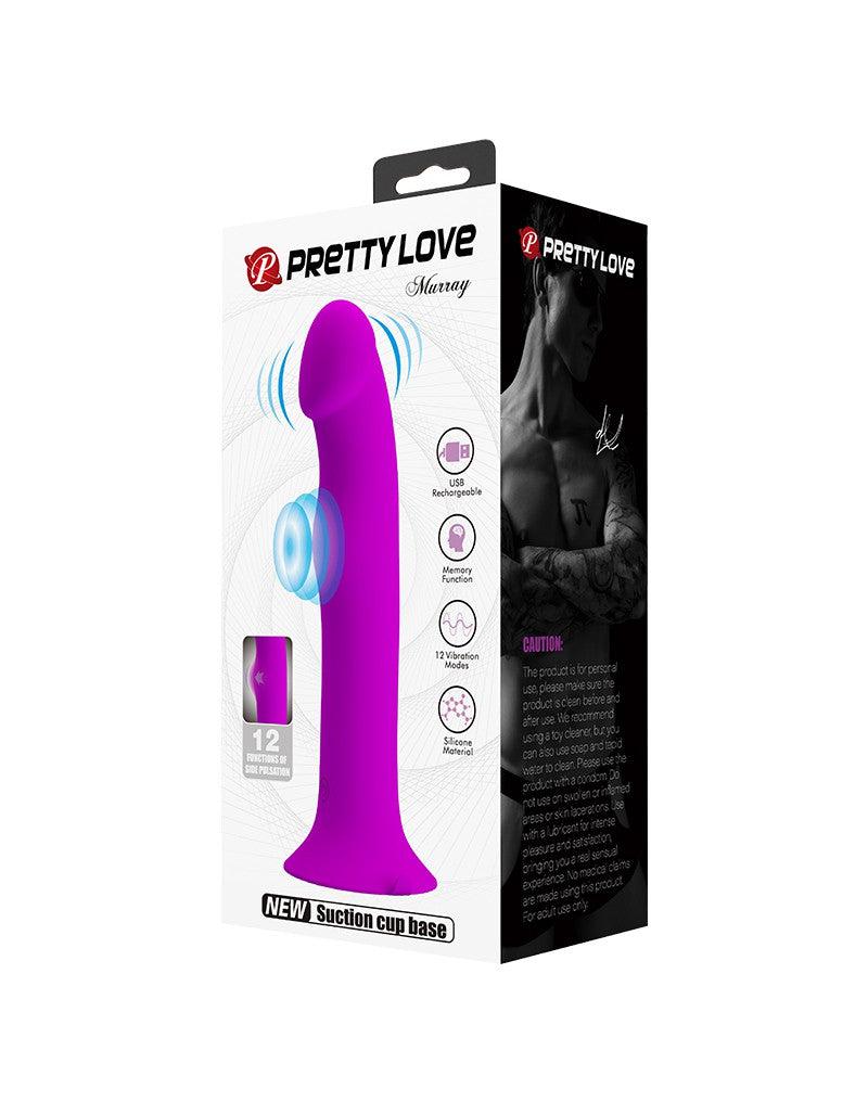 Pretty Love Murray - Vibrerende Dildo - 19 cm - Paars - USB Oplaadbaar - Siliconen - Ervaar Diep en Krachtig Plezier-Erotiekvoordeel.nl