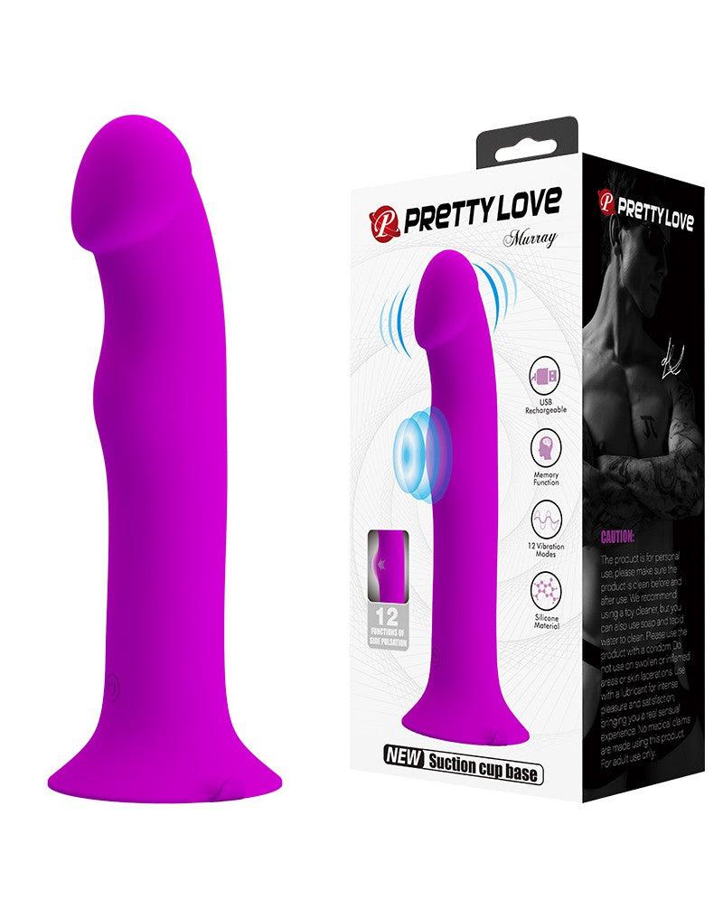 Pretty Love Murray - Vibrerende Dildo - 19 cm - Paars - USB Oplaadbaar - Siliconen - Ervaar Diep en Krachtig Plezier-Erotiekvoordeel.nl