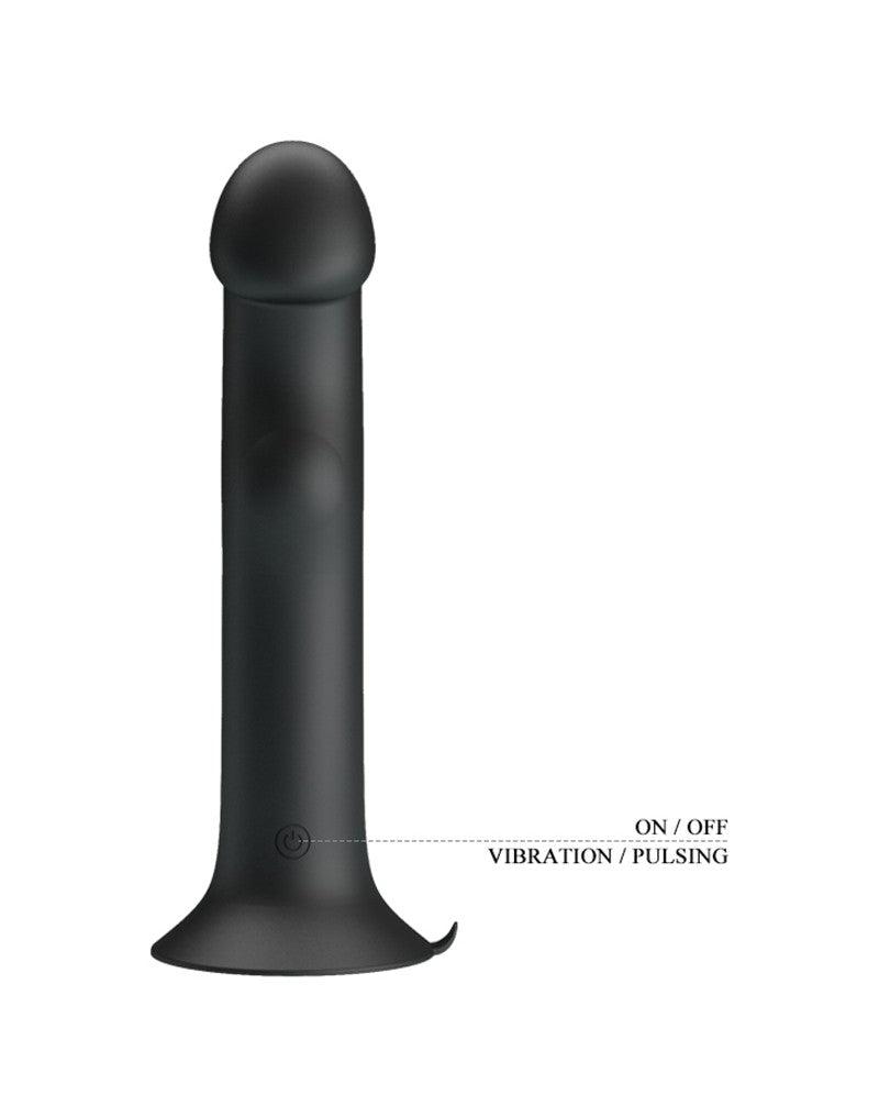 Pretty Love Murray - Vibrerende Dildo - 19 cm - Zwart - USB Oplaadbaar - Siliconen-Erotiekvoordeel.nl