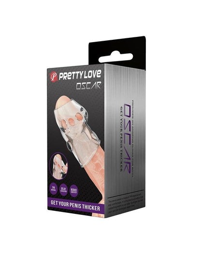 Pretty Love Oscar - Penis Sleeve - Cock Sleeve Voor Langdurige en Sterkere Erecties - Transparant-Erotiekvoordeel.nl