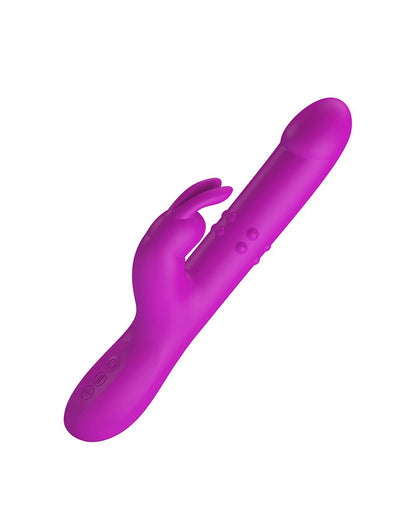 Pretty Love - Reese - Stotende Rabbit Vibrator - Roze-Erotiekvoordeel.nl