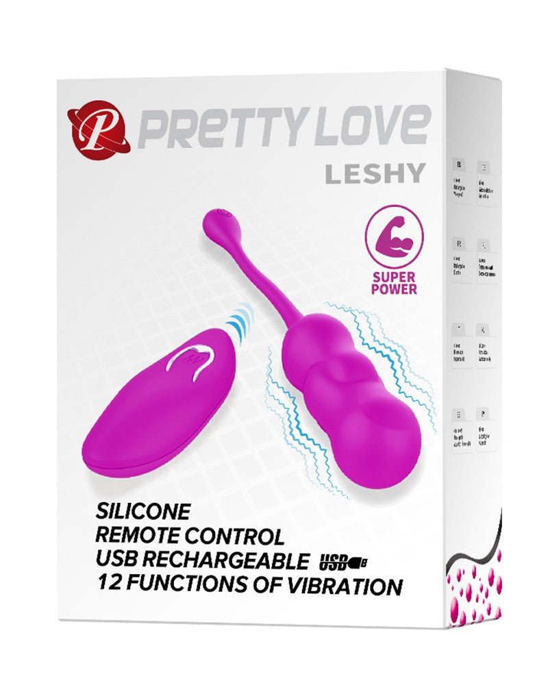 Pretty Love Vibrerend Eitje Leshy met afstandsbediening - roze-Erotiekvoordeel.nl