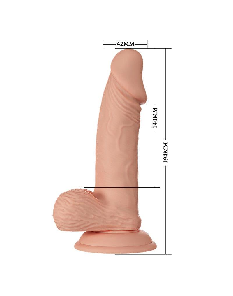 Pretty Love Zebulon - Dildo - Realistische Vibrerende Dildo - Lichte Huidskleur - Geeft Levensechte Ervaring-Erotiekvoordeel.nl